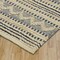 Homeroots 8 x 10 ft. Blue & Beige Chevron Striped Area Rug 395611 - alternate 4